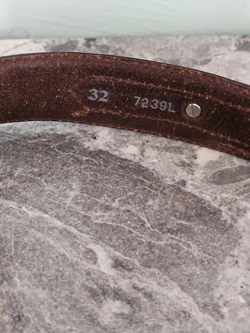 Vintage Brown Leather Western Belt Brown Leather Western Belt with Silver Buckle